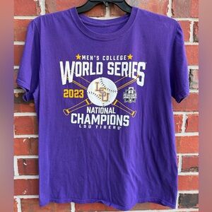 Captivating LSU Tigers 2023 College World Series National Champions T-shirt T5